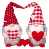 Feestelijke feestartikelen Bruiloft Faceless Ouderen Pluche Poppen Venster Decoraties Valentine Decoraties Xmas Vakantie Gift Handgemaakt