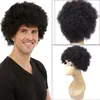 Posse de cabelo explosivo conjunto africano microondas curta curly fofo real cabelo humano universal cabelo humano para homens e mulheres