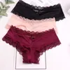 European Bandage Bow Sexy Panties For Women Erotic Underwear Lace Lingerie Back Hollow Out Girl Briefs Female Thongs