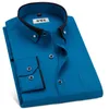 MACROSEA Men's Business Dress Shirts Male Formal Button-Down Collar Fashion Style Spring&Autumn Casual 220215