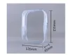 Borsa cosmetica da viaggio impermeabile trasparente in PVC da 10 pezzi misura 12 * 4,5 * 15,5