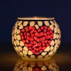 Titulares de Vela de Mosaico de Cristal Mosaico Casa Decoração de Casamento Decorações Velas Lantern Valentine Presente