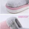 Fujin Warm Winter Slippers Plush Warm Shoes Winter Women Men Unisex House Home Slippers Indoor Flip Flop Fur Furry Slides Y1120