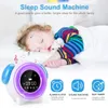 Sevimli Çalar Saat Gece Lambası Uyandırma Işık Çocuk Odası Masa Lambası USB Masa Lambası Çocuk Hediye Uyku Ses Makinesi # 0826G30 LJ201211