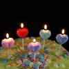 heart birthday candles