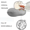 Kussen diepe slaapverslaving 3d ergonomisch wasbaar polyester met micro airballs vullen reishalskussens