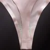 Neue Erstaunliche Frauen Sexy Unterwäsche G String Low-Taille Höschen Eis Seide Tanga Versuchung Damen Low-Rise Transparente unterhose