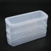 Plastic Opbergbakken Koelkast Opbergdoos Voedselopslag Containers met deksel voor keuken Koelkast Kabinet Vriezer Bureau Organizer 201022