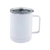 DHL 10oz Sublimation Blank Wine Tumbler with Handle Stainless Steel Insulated Coffee Cups Double Wall Vacuum Car Cup Portable Travel Mug