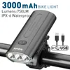 Wasserdicht Rückenscheinwerferlampe Taschenlampe Set Bergradfahren Front Bicycle Bike Light USB LED Wiederaufladbare 220215