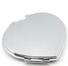 DIY maquiagem espelhos de ferro sublimação em branco chapeado folha de alumínio menina presente cosmético espelho compacto decoração portátil rre12923