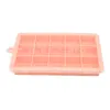 15 Grid Silicone Ice Tray With Lid Baking Moulds Kitchen Black Gray Household Homemade Ices Cube Tool Ice Box XG0432