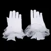 Bridal Gloves Women Lace Mesh Ladies White wrist Large Bow Knot Marriage Party Accessories
