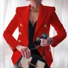 ダブルブレストブレイザープラスサイズのレディースジャケットスリムフィット長袖エレガントな女性スーツジャケットオフィスレディース