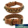 Hund nitar collar cool nagel studded halsband spiked rem pu läder runda kula små husdjur hund katt krage xs-l ccyyf99