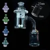 In magazzino ! Chiodo Banger al quarzo con tappo in carburo rotante set chiodo al quarzo 25mm 10mm 14mm 18mm maschio femmina perle Terp per Dab Rigs mix size