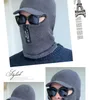 Hommes hivers avec fermeture éclair hommes femmes laine écharpe Capava masque Gorras Bonnet tricoté chapeau cagoule crâne masque