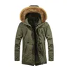 Parkas en duvet pour hommes Parka d'hiver manteau fourrure longue avec doublure en cuir Warm1 Kare22