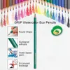 180 professionele aquarelpotloden, veelkleurige tekenpotloden voor kunstenaars in heldere, diverse tinten om in te kleuren 2011027900827