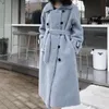 벨라 철학 겨울 여성 양모 코트 숙녀 우아한 더블 브레스트 따뜻한 shearling 코트 여성 캐주얼 양고기 모피 outwear 201210