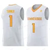 Пользовательские Lamonte Turner # 1 College Basketball Jersey мужская сшитая белая белая любого размера 2xs-5xL имя и номер высококачественные майки