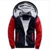 Winterjacke Männer Dicke Warme Fleece Reißverschluss Männer Jacke Mantel Sportwear Männliche Streetwear Hoodies Kapuzenjacke Männer 201128