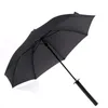 세련된 검은 일본 사무라이 닌자 소드카타나 우산 썬 비 windproof 긴 손잡이 우산 반자동 8,16,24 리브 201110