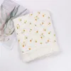 Blankets & Swaddling 066B Baby Tassel Swaddle Wrap Pure Cotton Muslin Receiving Blanket Born Infant Pography Props