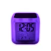 Glow Electronics Square Clock 8 Rodzaje dzwonków LED Sublimation Spółki Alarm Promument Zegary Sypialnia Originality Kolorowe 13 5ex M2