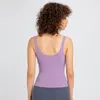 L155 Kadın Bel Uzunluğu Tankı Yoga Gömlek Seksi V Yaka Spor Yelek Moda Antrenman Elbisesi Lady Güzellik Çıkarılabilir Bardaklar Ile Geri Koşu Spor Top