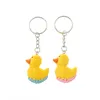 20 stks Gele Duck Sleutelhanger Gunsten Baby Shower Party Gifts Event Gunsten Gradulatie Keepsake Verjaardag Souvenir Sleutelhanger Benodigdheden