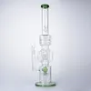 21 Inch Hookahs Drum Barrel Perc Thick Glass Bongs Slitted Rocket Percolator Oil Dab Rigs Recycler Big Bong Water Pipes 14mm Female With Bowl