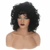 Parrucca nera afro Black Short Curly Synthetic Full Bob Capelli per donne Wigs7659352