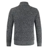 Negizber Autumn Winter Mens tröja Casual Stand Collar Thick Cardigan Fashion Warm Coats 201221