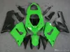 Kit de cuerpo de carenado negro verde para KAWASAKI Ninja 2005 2006 ZX6R 05 06 Carrocería ZX-6R 636 ZX 6R Juego de carenados + regalos