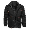 Männer Winterjacken verdicken warme Parkas mit Kapuze Mantel Thermal Army Military Jacke Flugpilot Fleecejacke Parkas Hombre 201114