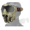 Equipo de protección facial para tiro con Airsoft al aire libre, máscara táctica de Paintball con gafas para PC, ventilador NO03-317