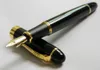 Stylos à plume Jinhao 450 Black Metal Golden Clip Medium Nib Pen1