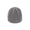 Beanie / Skull Caps Fashion European Women Hat 2021 Winter Mössor för Beanie Pure-Color Curled Grov Wool Cap Warming Stickad Beanies1