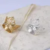 50 Pcs Crown Napkin Ring with Diamond Exquisite Napkins Holder Serviette Buckle for Hotel Wedding Party Table Decoration