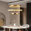 Pós moderna luz de cristal luxo luzes pingente sala jantar sala estar quarto lâmpada personalidade simples aço inoxidável