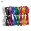 Venta al por mayor Nuevo precio de fábrica Nuevo 3,5 mm Jack Blink Blink Cable Auxiliar Audio Macho a Cables Aux masculinos Buena audio 100pcs / Lot