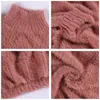 Hirsionsan Pull Femmes Hiver Vison Cachemire Pulls Casual O Cou Doux Chaud Jumper Automne Mohair Pulls Pull Femme 201128