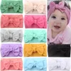 12 cores Super Stretchy nó ​​macio bebê menina headbands com cabelo envoltório de cabeça para recém-nascido bebê meninas infantil toddlers crianças lj200903