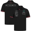 F1 Team T-shirt Formule 1 Racing T-shirt à manches courtes Fans Été Revers Polos Casual Femmes Hommes T-shirt Surdimensionné Jer200u