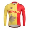 2023 Pro Herren Spanien Winter Radfahren Jersey Set Langarm Mountainbike Radfahren Kleidung Atmungsaktive MTB Fahrrad Kleidung Tragen Anzug B37