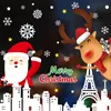 Christmas Snow Glass Sticker Window Showcase Static Room Decoration Selfadhesive Wall Y201020