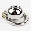 NXY Cockrings New Super Small Male Chastity Cage with Removable Urethral Sounds Spiked Ring Stainless Steel Device for Men Cock Belt 1214