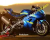 Motorradverkleidungen für Suzuki GSX-R1000 2017 2018 2019 GSXR1000 GSXR 1000 K17 17 18 19 Blau Schwarz ABS-Verkleidungsset (Spritzguss)