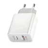 Snabb laddare Cube QC 30 PD 18W Snabbladdning EU US UK AU AU USB Typ C Wall Charger Plug för telefon 12 11 Obs 205948734